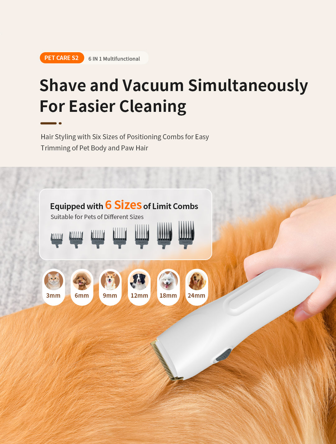 2.5L Cordless Pet Hair Vacuum Cleaner - Rechargeable Dog Cat 2 in 1 Hair Remover for Dogs for Wholesale & OEM Programs detail