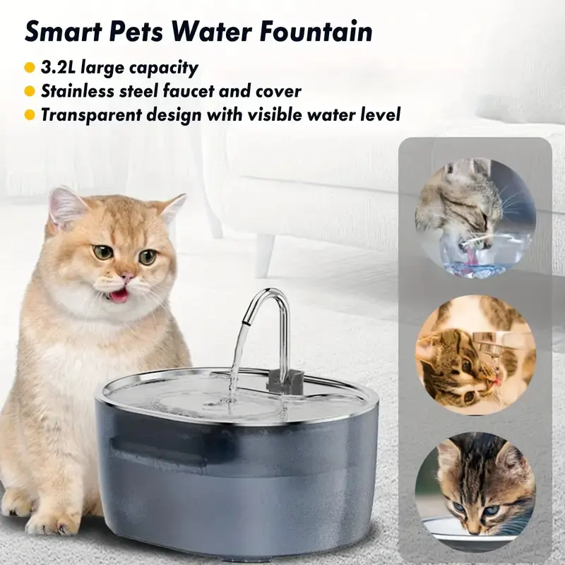 3.2L Eco-Friendly Anti-Splash Automatic Bowl Feeder Durable Stainless Steel PP Modern for Wholesale & OEM Programs detail