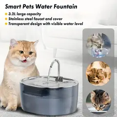 3.2L Eco-Friendly Anti-Splash Automatic Bowl Feeder Durable Stainless Steel PP Modern for Wholesale & OEM Programs view 3