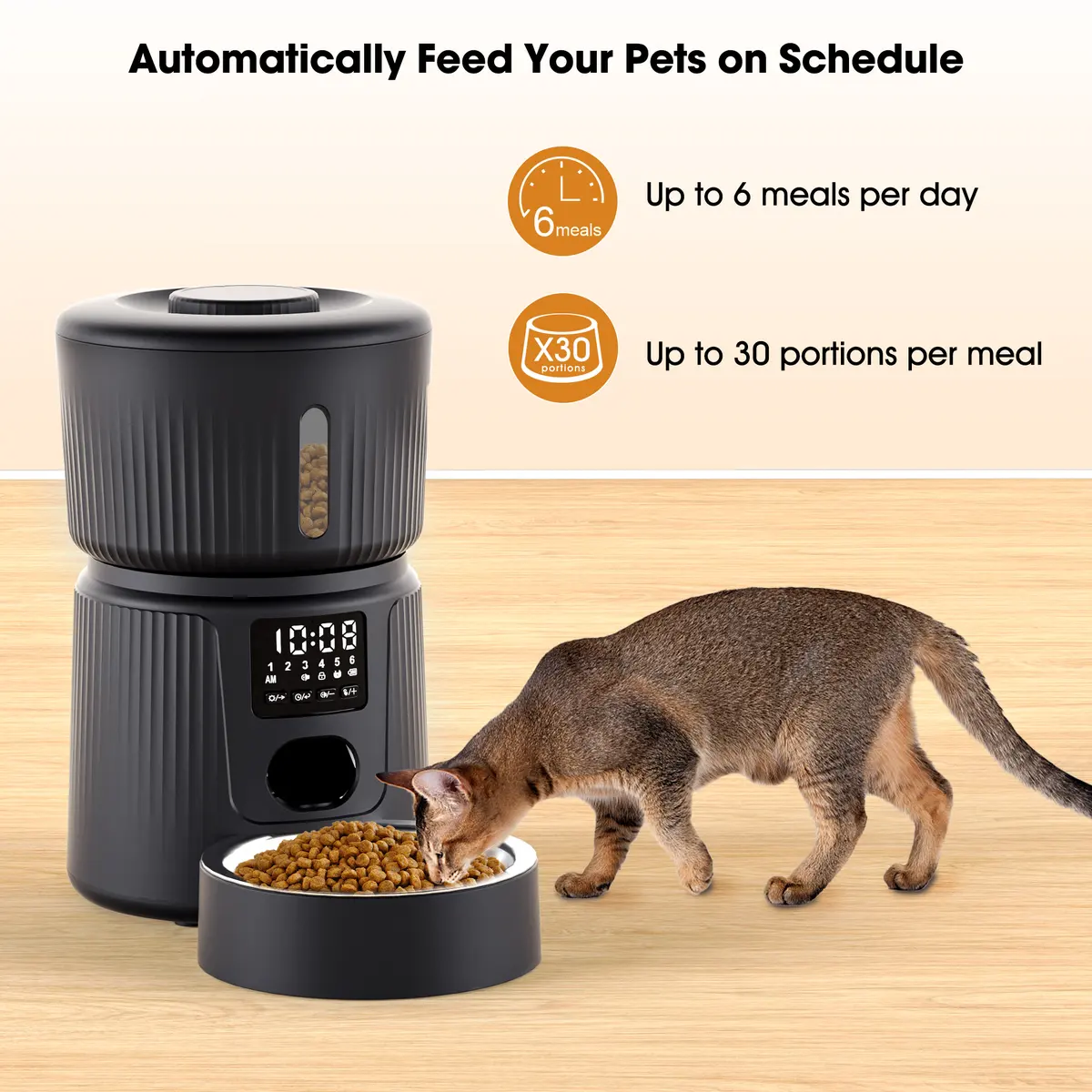 3L Eco-Friendly Smart Classic Dog & Cat Timed Dispenser Wifi App Remote Control for Small Animals for Wholesale & OEM Programs detail