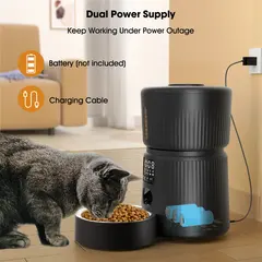 3L Eco-Friendly Smart Classic Dog & Cat Timed Dispenser Wifi App Remote Control for Small Animals for Wholesale & OEM Programs view 2