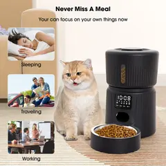 3L Eco-Friendly Smart Classic Dog & Cat Timed Dispenser Wifi App Remote Control for Small Animals for Wholesale & OEM Programs view 5