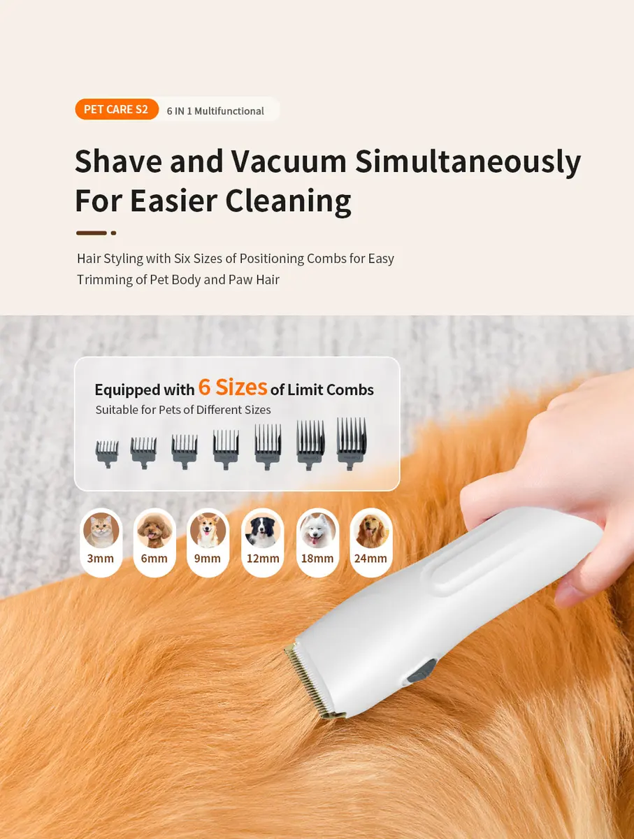 2.5L Cordless Pet Hair Vacuum Cleaner - Rechargeable Dog Cat 2 in 1 Hair Remover for Dogs for Wholesale & OEM Programs detail
