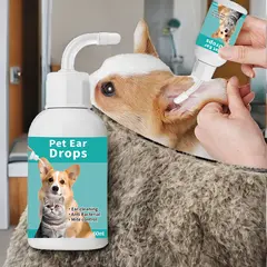Factory Natural Mild Formula 60ml Pet Ear Cleaning Solution Gentle Healthy Care for Dogs for Wholesale & OEM Programs view 2