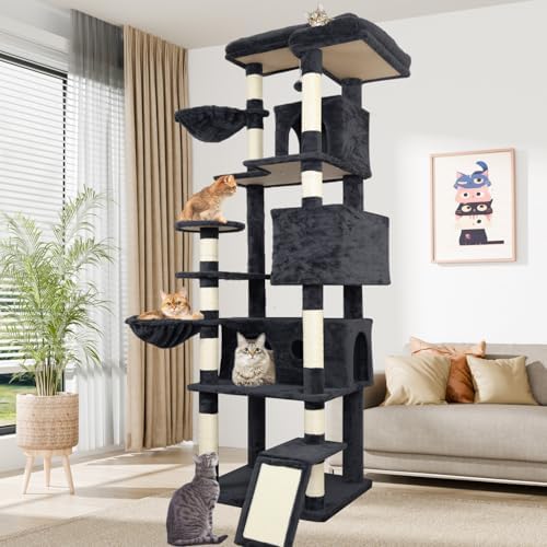 68 Inches Large Tall Cat Tree Tower Multi-Level Design Indoor Cat Condo Removable Pad for Wholesale & OEM Programs detail