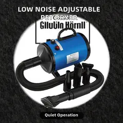 Pet Dryer Machine Adjustable Speed Low Noise Dog Hair Dryer Grooming Vacuum Dryer for Small Animals for Wholesale & OEM Programs view 2