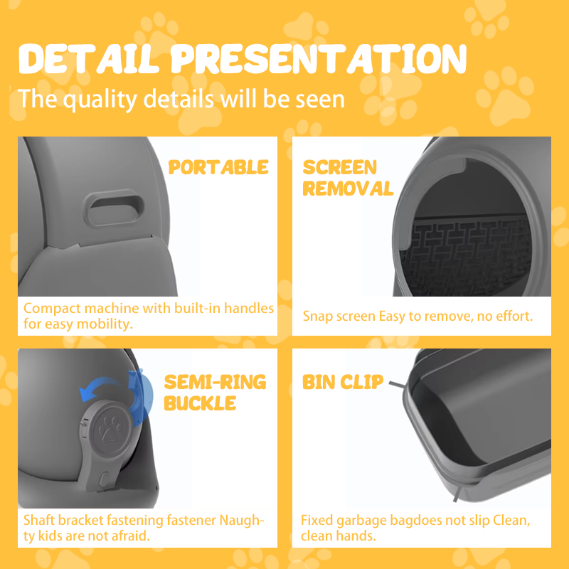 Automatic Cat Litter Box Generation 50L Safety Anti-Pinch Smart Cat Toilet SCLB-01 for Cats for Wholesale & OEM Programs detail