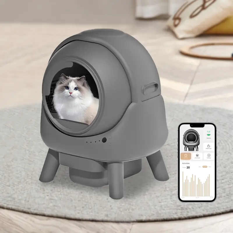 Automatic Cat Litter Box Generation 50L Safety Anti-Pinch Smart Cat Toilet SCLB-01 for Cats for Wholesale & OEM Programs detail