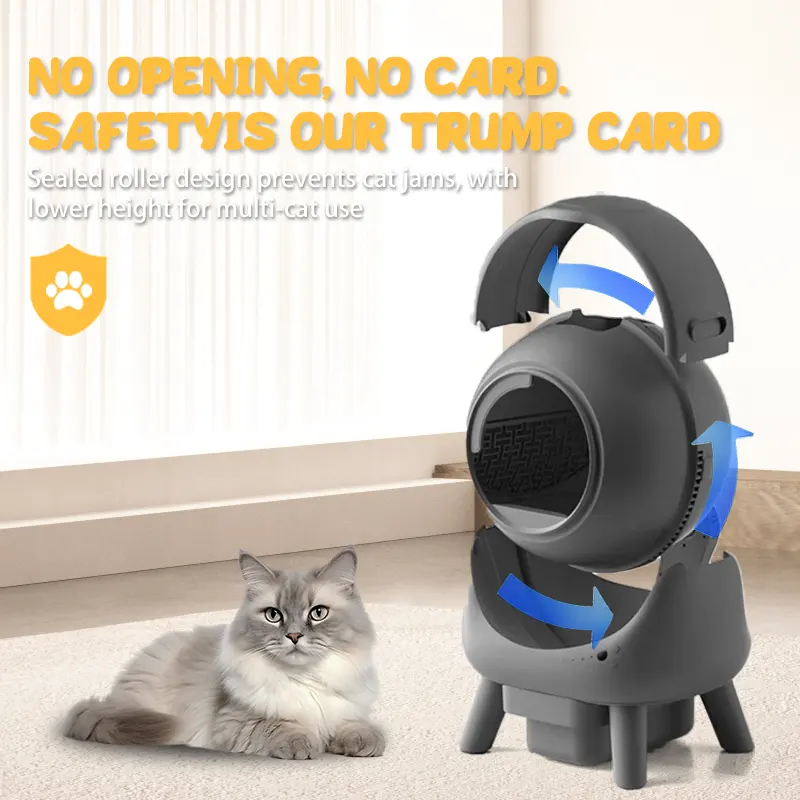 Automatic Cat Litter Box Generation 50L Safety Anti-Pinch Smart Cat Toilet SCLB-01 for Cats for Wholesale & OEM Programs detail
