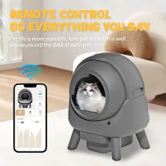 Automatic Cat Litter Box Generation 50L Safety Anti-Pinch Smart Cat Toilet SCLB-01 for Cats for Wholesale & OEM Programs view 5