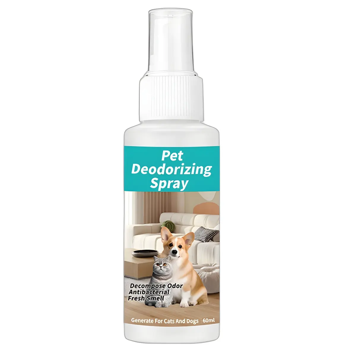 Pet Deodorizer Dog Litter Biological Enzyme Odor Removal 60ml OEM Air Purification for Dogs for Wholesale & OEM Programs
