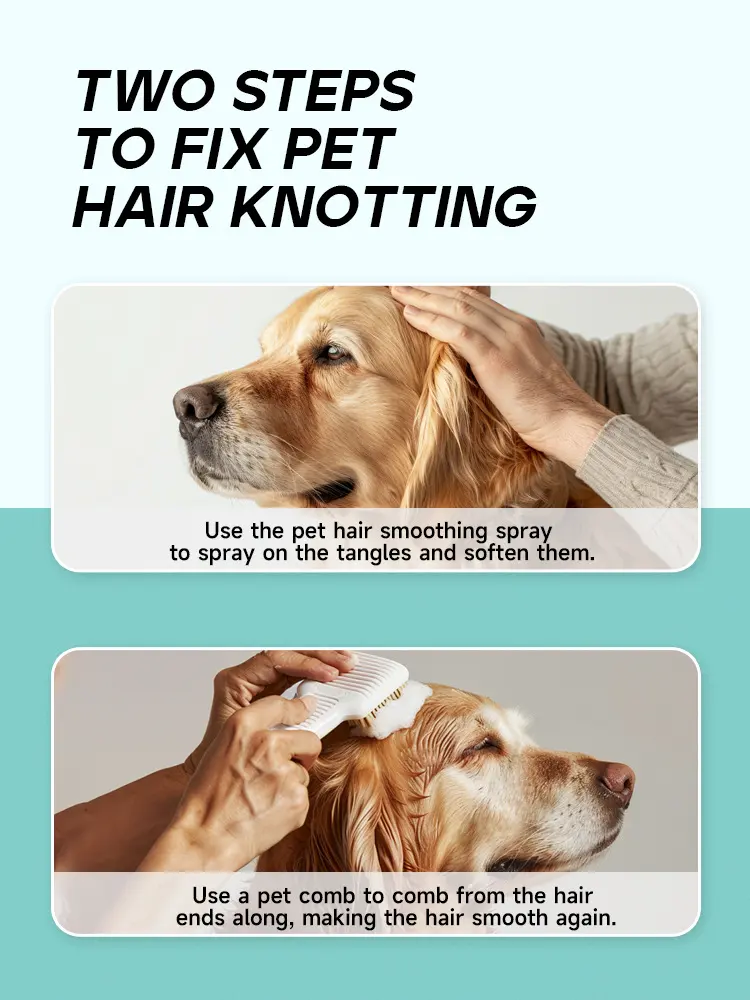 New Product Cat Dog Hair Detangling & Grooming Spray Hair Care Dropshipping in Stock for Wholesale & OEM Programs detail