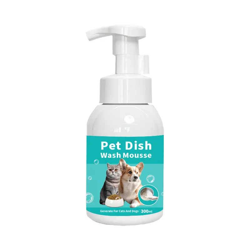 Pet Supplies Factory Cat Oil Tail Cleaning Bubble Oil Removal Mousse Bath Shower Gel for Wholesale & OEM Programs detail