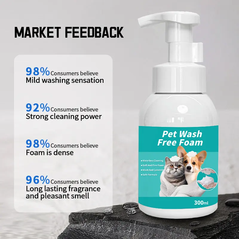 Cat Shampoo Acrylic Fragrance Retention Sterilization Bacteria Removal Mite for Cats for Wholesale & OEM Programs detail