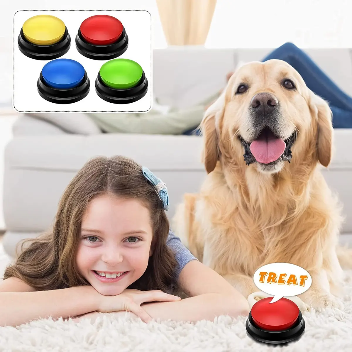 Pet Communication Button Dog Talking Sound Box Training Toy Recorder Sound Maker for pet communication, dog training for Wholesale & OEM Programs detail