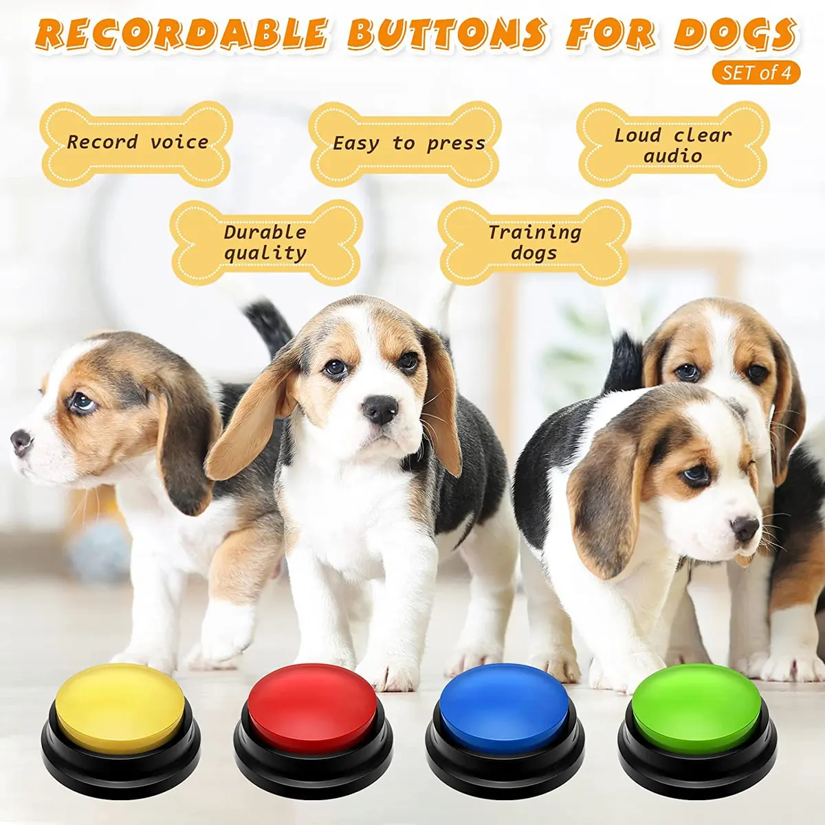 Pet Communication Button Dog Talking Sound Box Training Toy Recorder Sound Maker for pet communication, dog training for Wholesale & OEM Programs detail