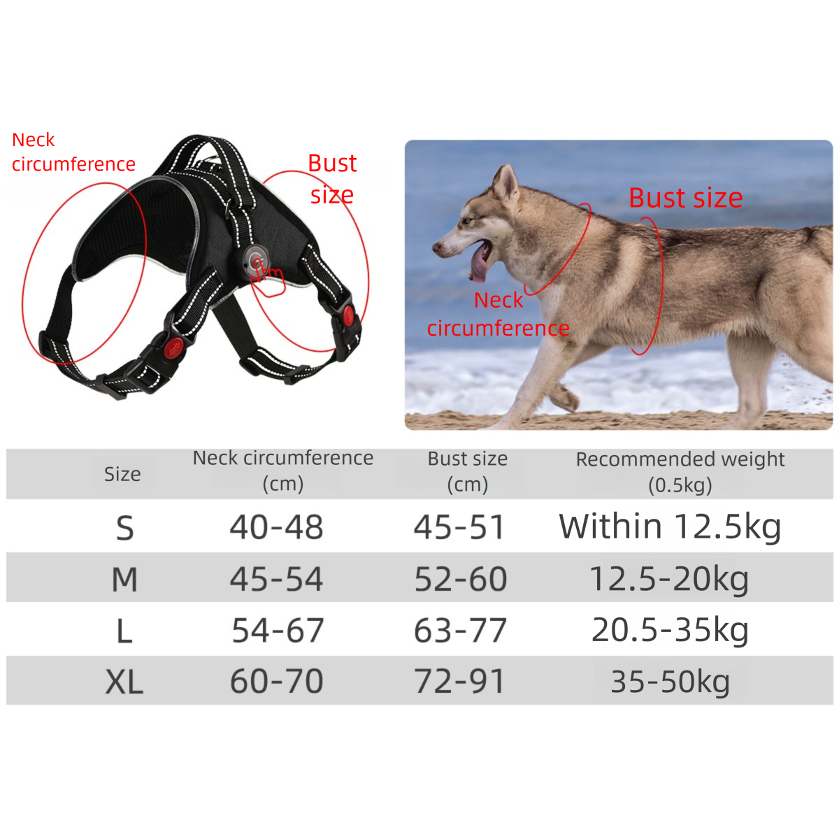 Custom Large RGB LED Light Reflective Dog Harness Rechargeable Oxford Vest Winter for Dogs for Wholesale & OEM Programs detail