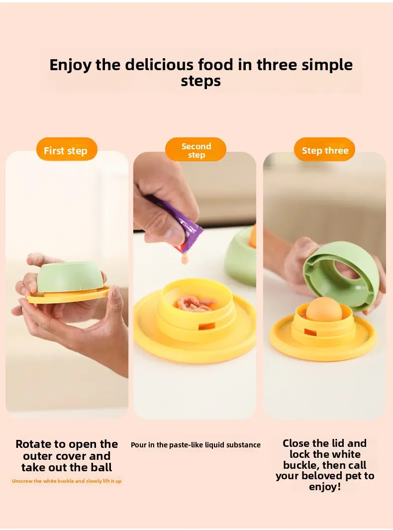 New Dog Leaky Waterproof Food Toy Rotation Can Lick Clean Tongue Fur Slow Food Pet for Dogs for Wholesale & OEM Programs detail