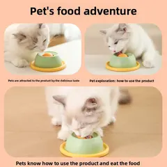 New Dog Leaky Waterproof Food Toy Rotation Can Lick Clean Tongue Fur Slow Food Pet for Dogs for Wholesale & OEM Programs view 2