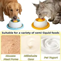 New Dog Leaky Waterproof Food Toy Rotation Can Lick Clean Tongue Fur Slow Food Pet for Dogs for Wholesale & OEM Programs view 6