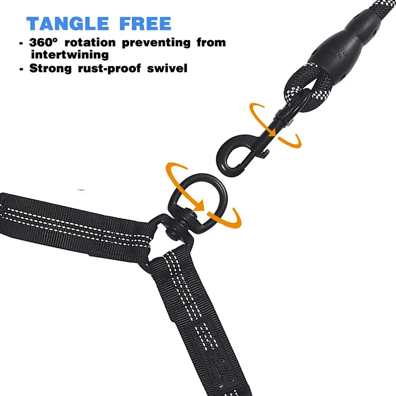Dog Classic Print Dual-use Leash Medium/Large Size Husky Golden Retriever for Wholesale & OEM Programs detail