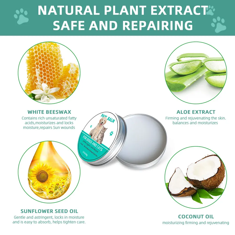 Hot-Selling Cute Pet Cartoon Dog Foot Moisturizing Claw Cream Anti-Dry Crack for Dogs for Wholesale & OEM Programs detail