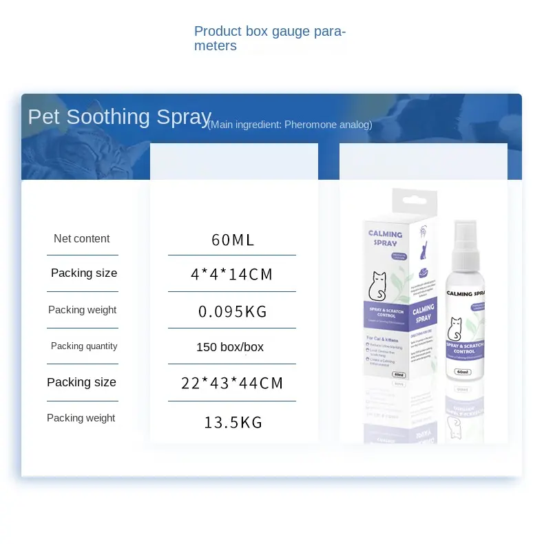 Dog Emotional Soothing Agent Eco-friendly Modern Ferromone Stress Relieving Pheromone for Wholesale & OEM Programs detail