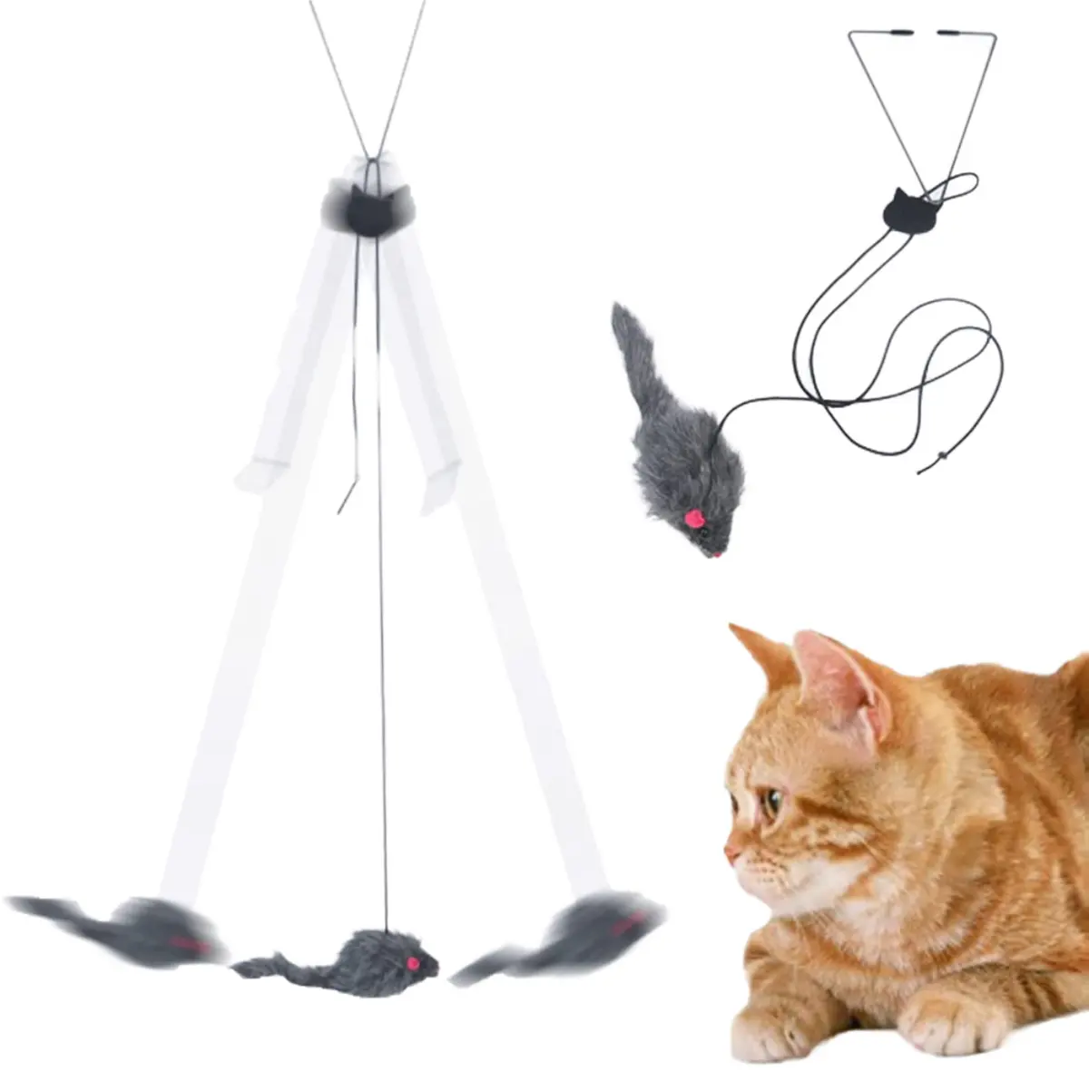 Dragonfly Mice Teaser Metal Exerciser Toy BB048802-9 for Cats for Wholesale & OEM Programs detail