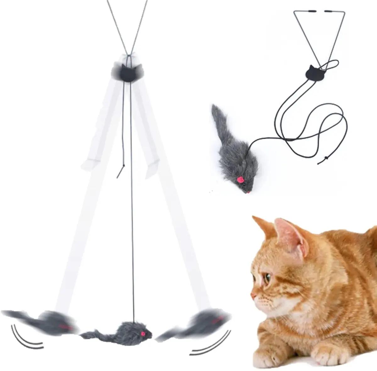 Dragonfly Mice Teaser Metal Exerciser Toy BB048802-9 for Cats for Wholesale & OEM Programs detail