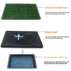 Drawer-style Dog Toilet Lawn Pet Urine Pad Potty Training Fixed-Point Defecation for potty training for fixed-point defecation for Wholesale & OEM Programs view 6