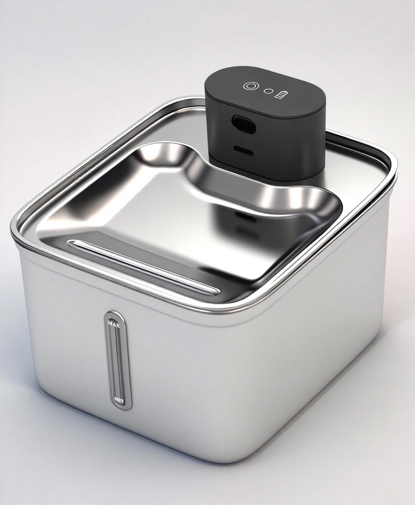 Eco-Friendly Stainless Steel Pet Water Fountain 3.5L Large Capacity Automatic for Small Animals for Wholesale & OEM Programs detail