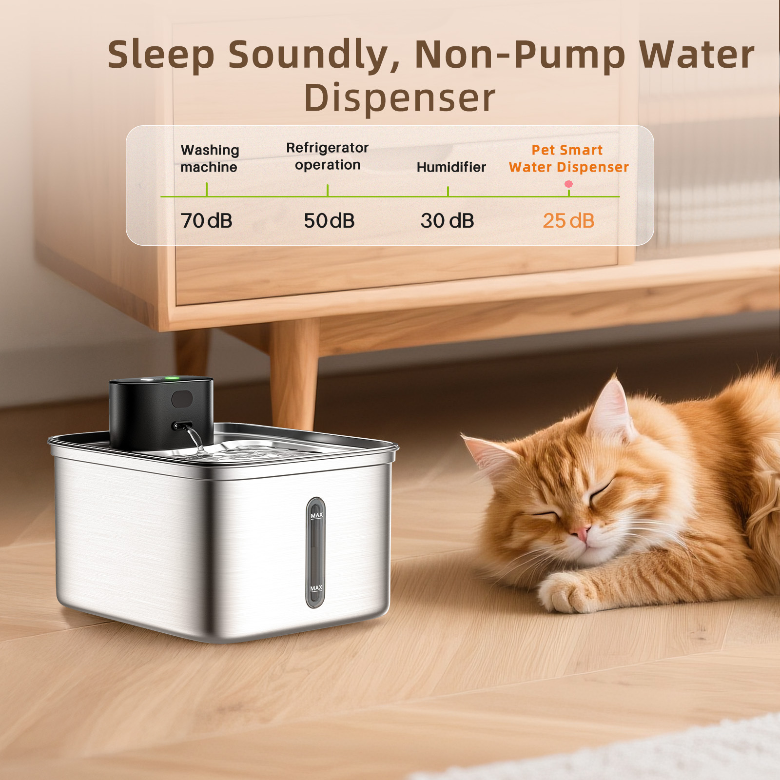 Eco-Friendly Stainless Steel Pet Water Fountain 3.5L Large Capacity Automatic for Small Animals for Wholesale & OEM Programs detail