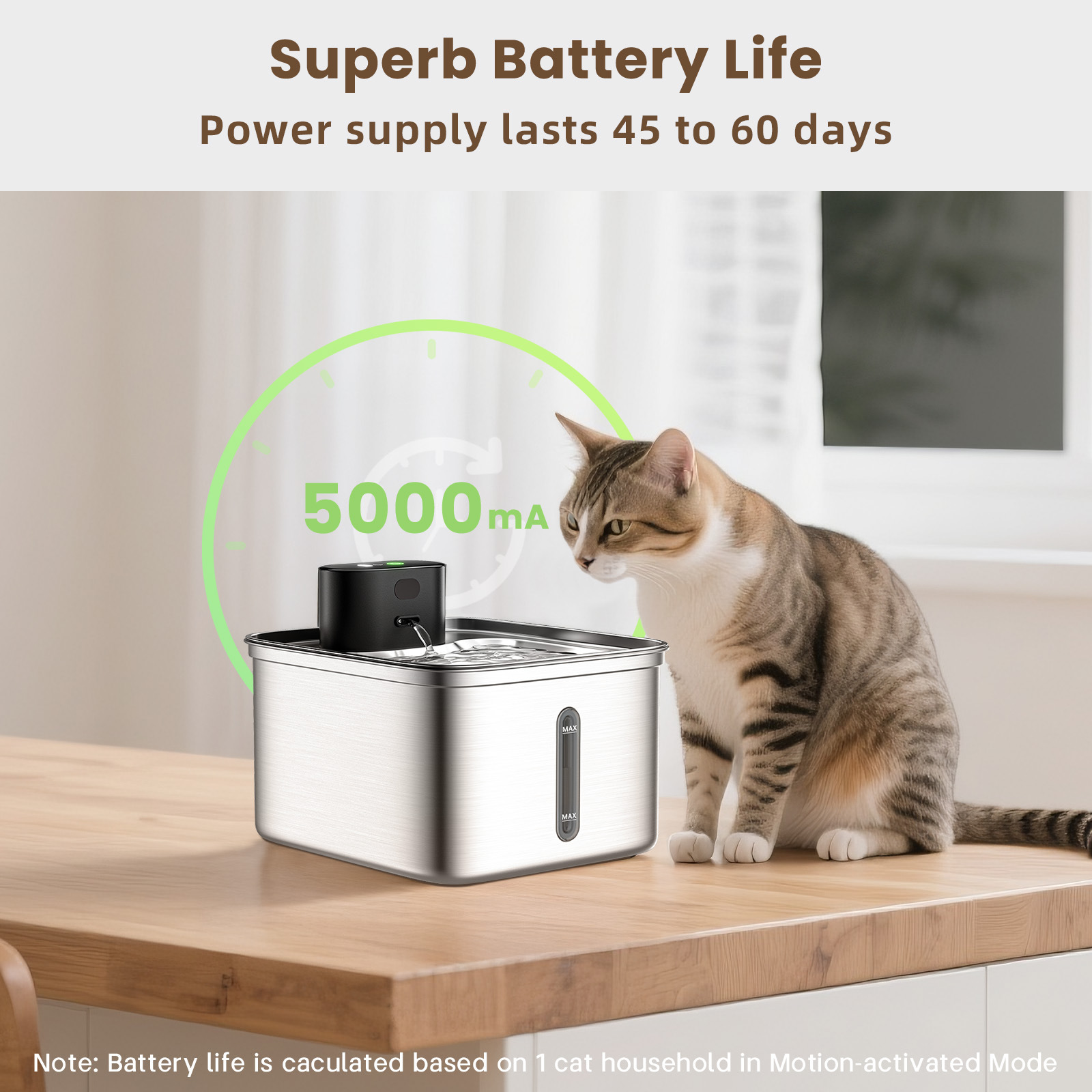 Eco-Friendly Stainless Steel Pet Water Fountain 3.5L Large Capacity Automatic for Small Animals for Wholesale & OEM Programs detail