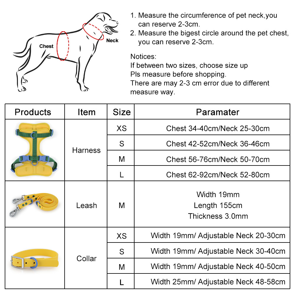 Fashion Padded Dog Harness Waterproof Dog Collar and Leash Plastic Air Layer Soft for Dogs for Wholesale & OEM Programs view 6
