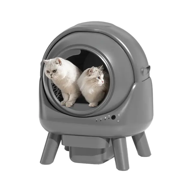 FurryStar Automatic Cat Litter Box 50L Safety Anti-Pinch Smart Self-Cleaning for Cats for Wholesale & OEM Programs