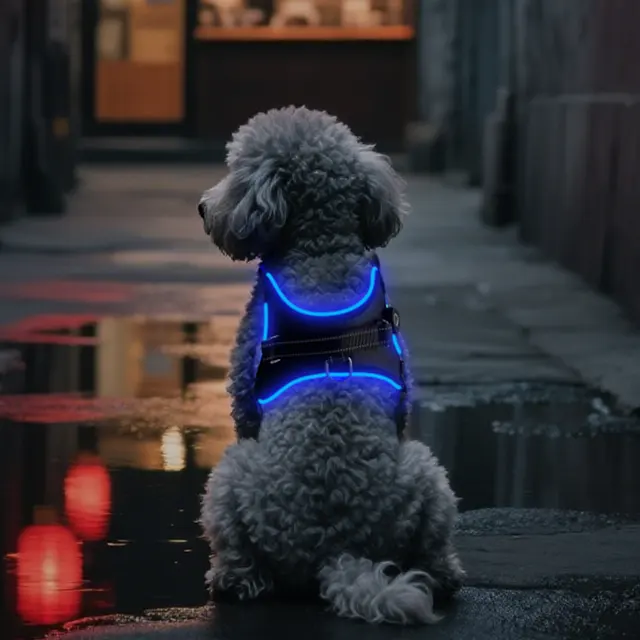 Source Manufacturers LED Optical Fiber Edge Bone Contour Light-emitting Saddle Type for Dogs for Wholesale & OEM Programs