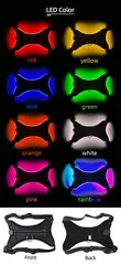 Source Manufacturers LED Optical Fiber Edge Bone Contour Light-emitting Saddle Type for Dogs for Wholesale & OEM Programs view 2