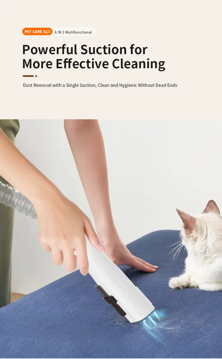 Factory Supplier Cat Dog Grooming Shedding Hair Cut Clipper Trimmer 6 Brushes Tool for Dogs for Wholesale & OEM Programs detail