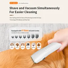 Factory Supplier Cat Dog Grooming Shedding Hair Cut Clipper Trimmer 6 Brushes Tool for Dogs for Wholesale & OEM Programs view 2