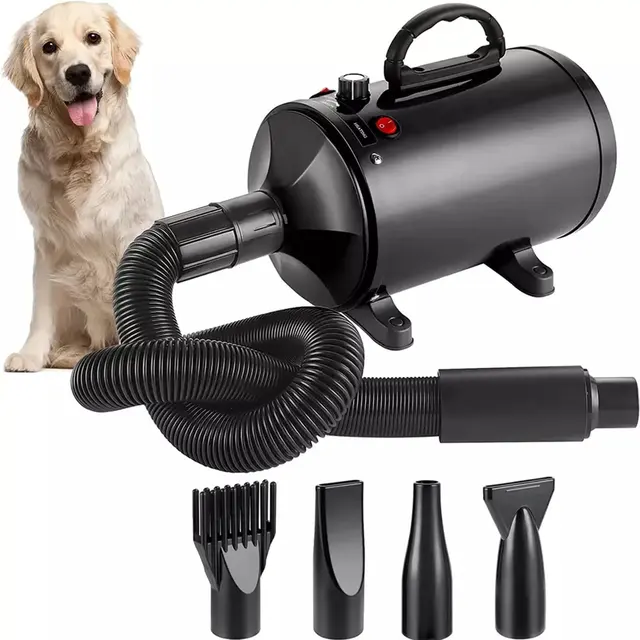 High-Power Stepless Speed Regulation Pet Hair Dryer Plastic Water Blower for Dogs for Wholesale & OEM Programs