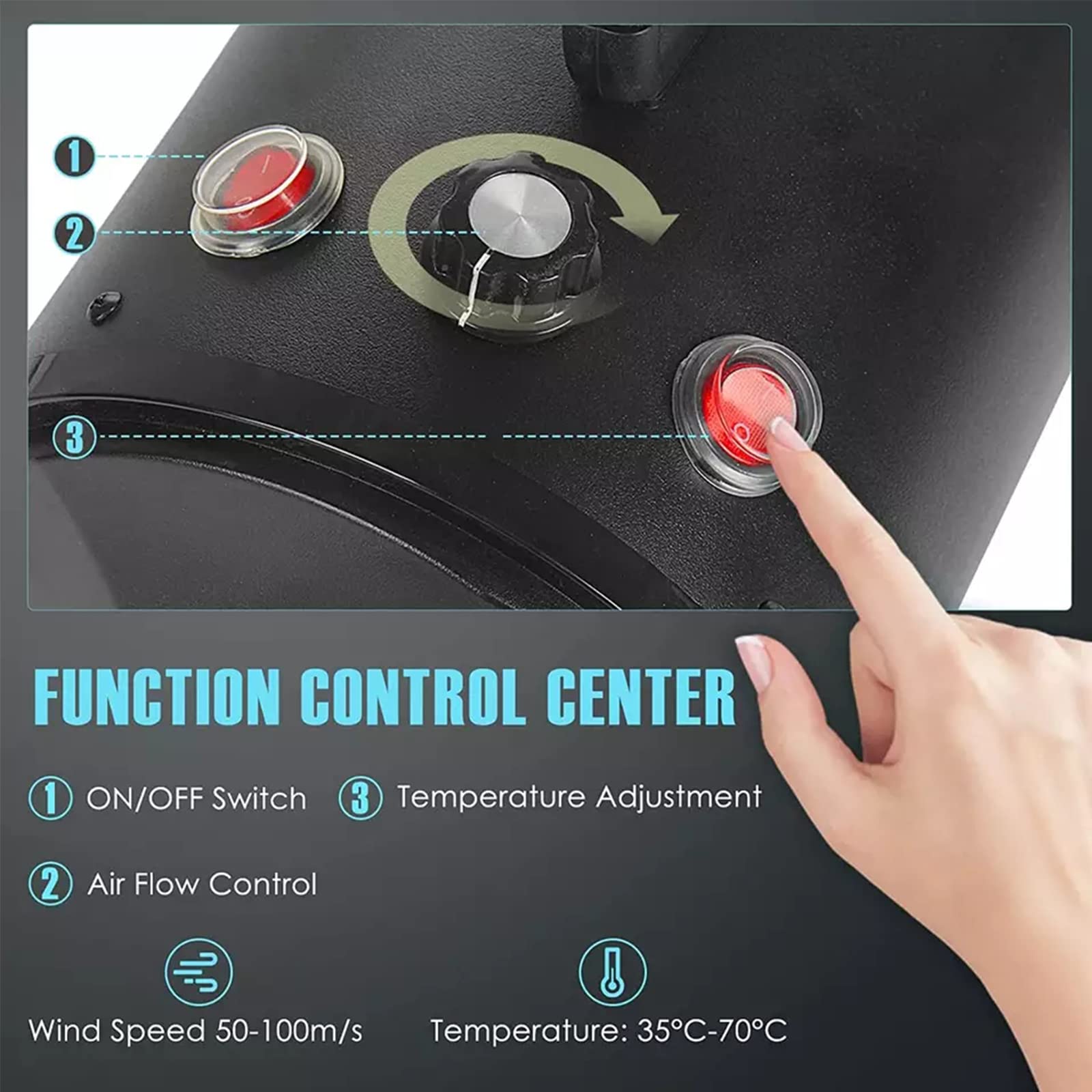 High-Power Stepless Speed Regulation Pet Hair Dryer Plastic Water Blower for Dogs for Wholesale & OEM Programs view 4