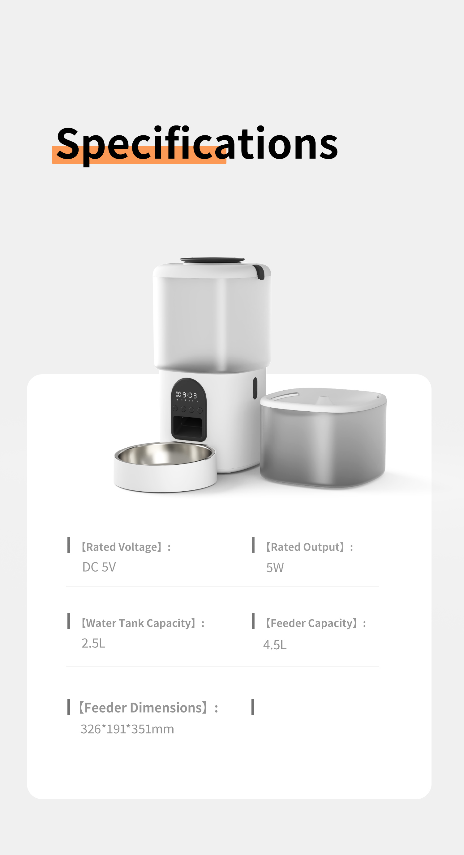 Hot Selling Professional Auto 4.5L Water Dispenser 2.5L WiFi Smart Dog Puzzle Feeder for Wholesale & OEM Programs detail