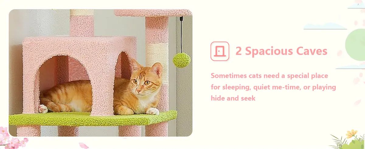 71-Inch Tall Blue Cat Tree Large Tower JRCT135 for Cats for Wholesale & OEM Programs detail
