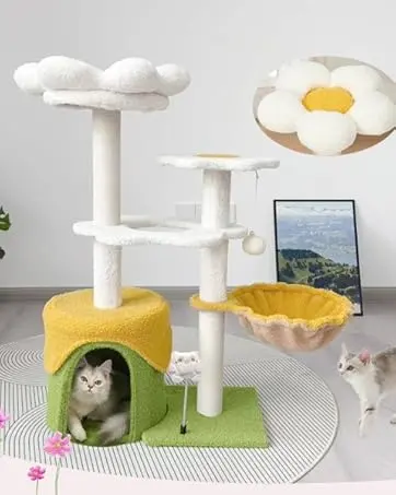 68 Inches Large Tall Cat Tree Tower Multi-Level Design Indoor Cat Condo Removable Pad for Wholesale & OEM Programs detail