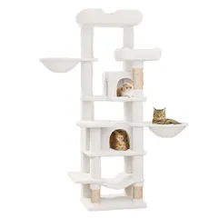 68 Inches Large Tall Cat Tree Tower Multi-Level Design Indoor Cat Condo Removable Pad for Wholesale & OEM Programs view 6