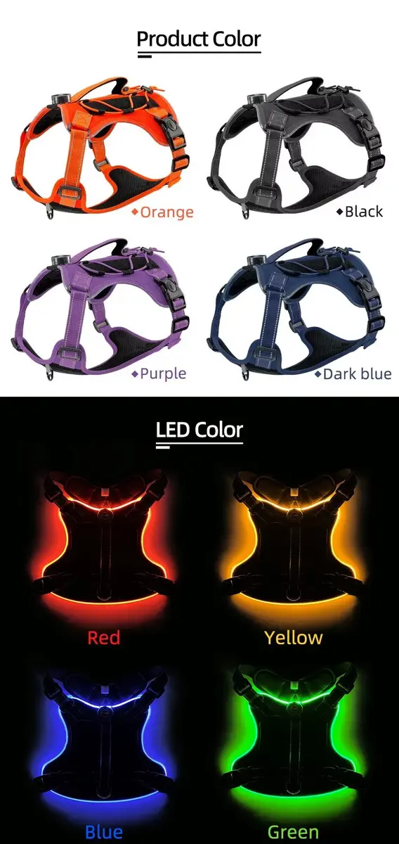 Custom Large Dog Vest Cute Classic Simple Pet Harness GH-104 for Dogs for Wholesale & OEM Programs detail