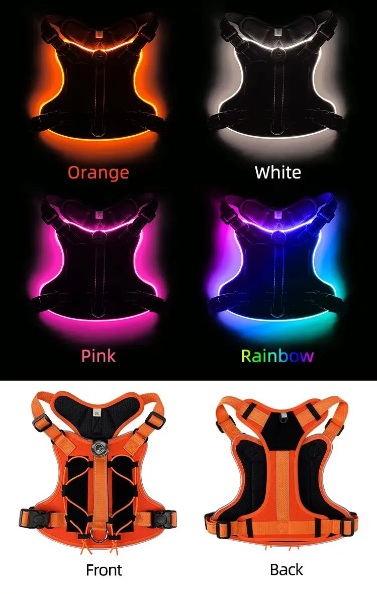 Custom Large Dog Vest Cute Classic Simple Pet Harness GH-104 for Dogs for Wholesale & OEM Programs detail