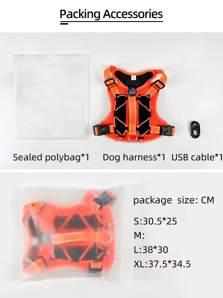 Custom Large Dog Vest Cute Classic Simple Pet Harness GH-104 for Dogs for Wholesale & OEM Programs detail