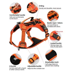 Custom Large Dog Vest Cute Classic Simple Pet Harness GH-104 for Dogs for Wholesale & OEM Programs view 3