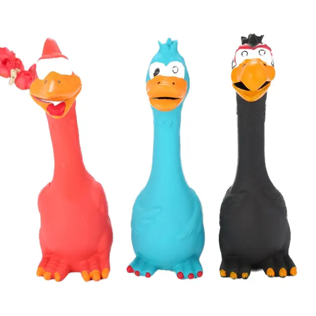 Cartoon Latex Screaming Chicken Squeaky Chew Toys for Dogs-Best Pet Play Toy for Wholesale & OEM Programs